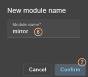SafeKit web console image
Enter the name of the new module