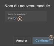 Image de la console web SafeKit
Entrer le nom du nouveau module